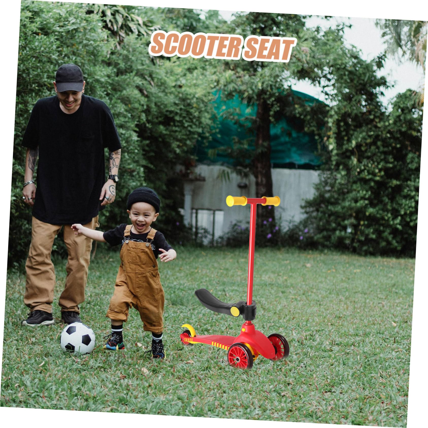 Asiento De Scooter Ajustable para Niños Sillín Desmontable y Portátil Espuma Viscoelástica Comodidad y Soporte Accesorio para Scooter Eléctrico Adecuado para Niños Paseos y Diversión