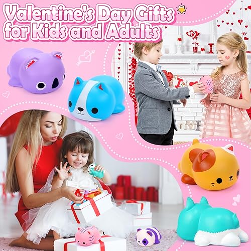 Miniatura 7 de 6 bolas de estrés para gatos de aumento lento para niños, juguetes para adultos, rellenos de calcetines para adolescentes y niñas, juguetes de