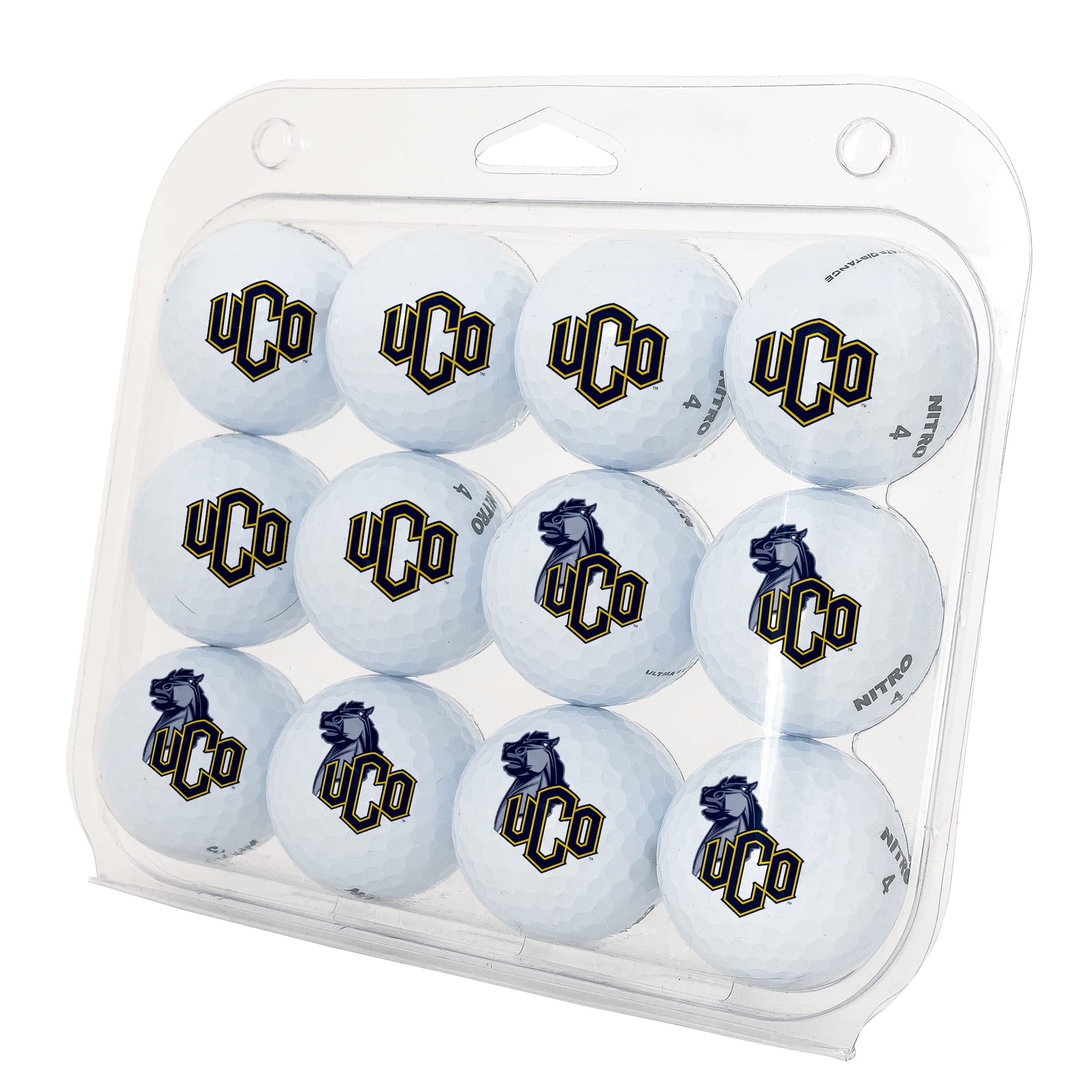 Desert Cactus University of Central Oklahoma Golf Balls 12 Pack – UCO Bronchos Full Color Dozen – Officially Licensed Sport Team Accessory