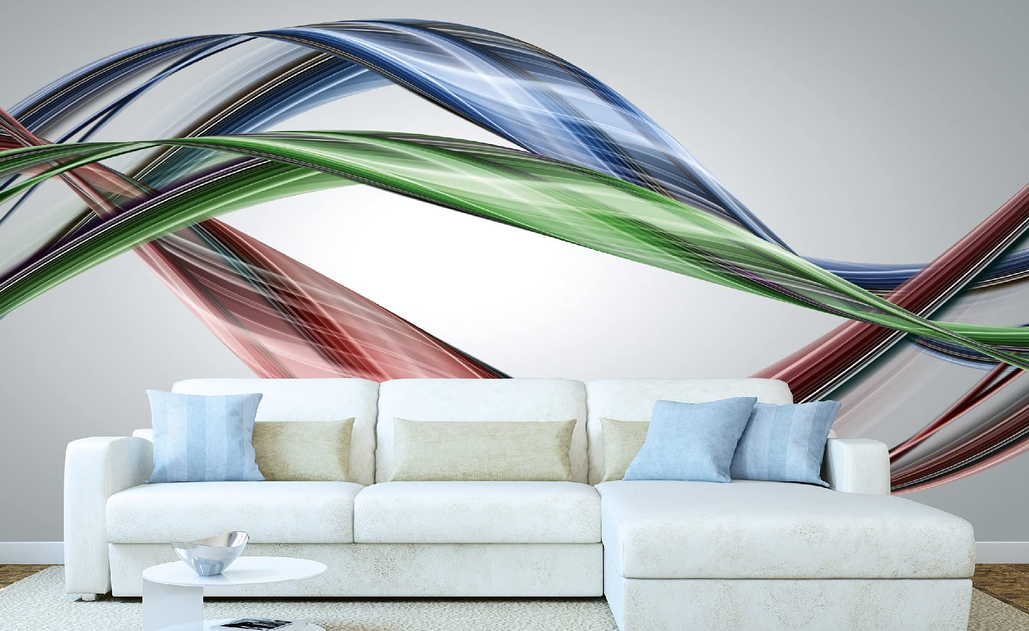 Fototapeta z włókniny, błyszcząca fala, 375 x 250 cm, tapeta na flizelinie, tapeta ścienna łącznie z klejem | jakość premium