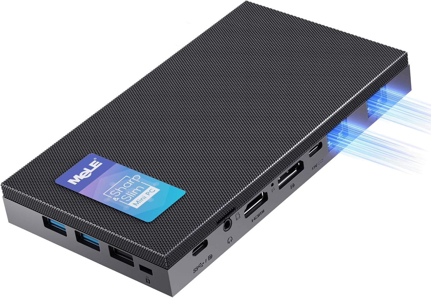 MeLE MeLE Fanless Mini PC with Windows 11 Home, N100 4GB 128GB,Micro Desktop Computer Dual LAN 2.5Gb Ethernet,Dual HDMI,4K Triple Display,USB 3.2x2,USB-C,WiFi5 BT5.1,Portable PC Industrial Business