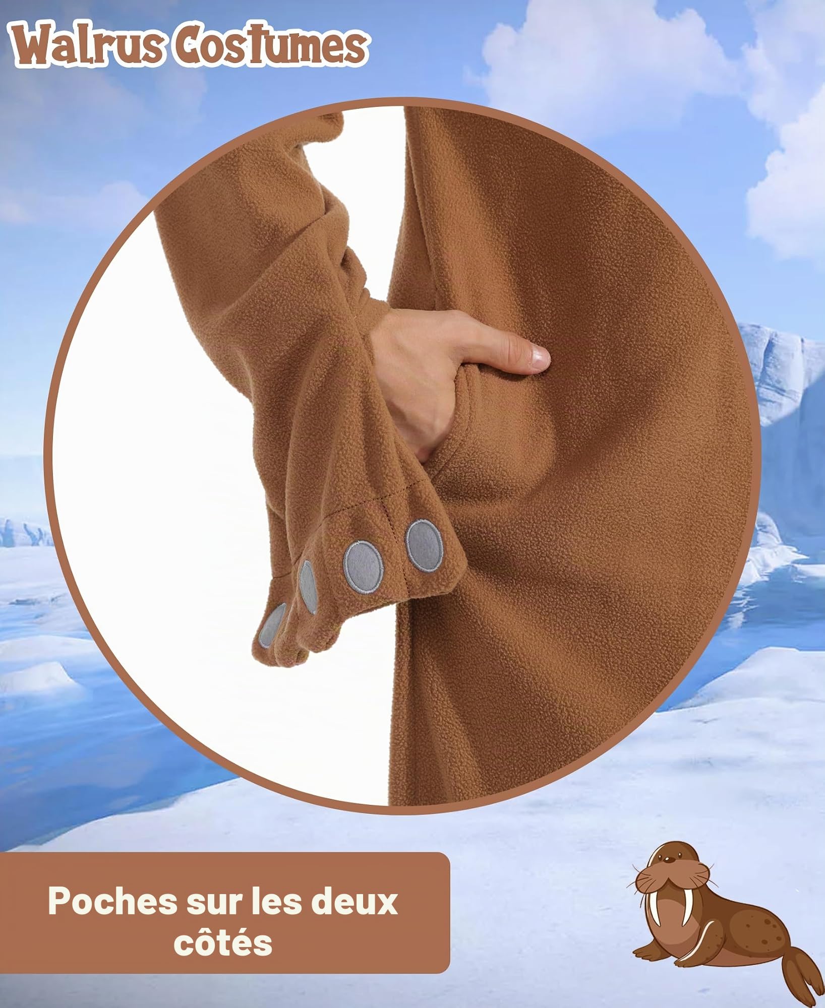 Pyjama Morse Unisexe Rigolo Pyjama Morse Caricatural Morse Costume Cosplay Carnaval de Noël Adulte