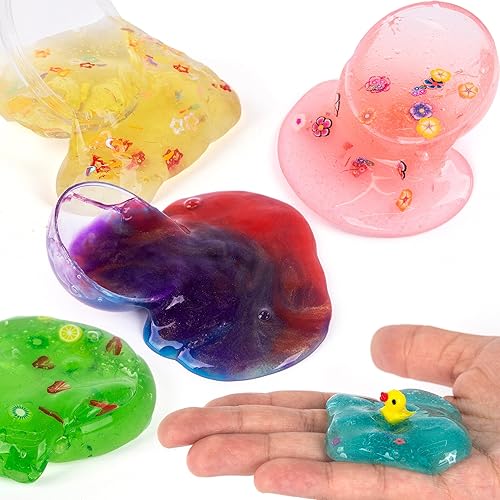 Miniatura 3 de ArtCreativity Juguetes de limo de galaxia para niños, juego de 12 recuerdos de fiesta de slime para niños, incluye 8 bolas de galaxia y 4 bolas de