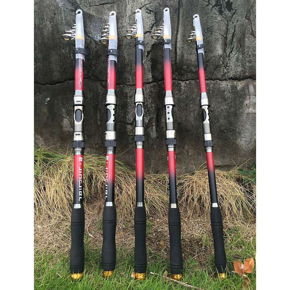 Cañas de Pescar en Mar Carbono Portable de la Pesca Rod telescópico Carpa Pesca Caza y