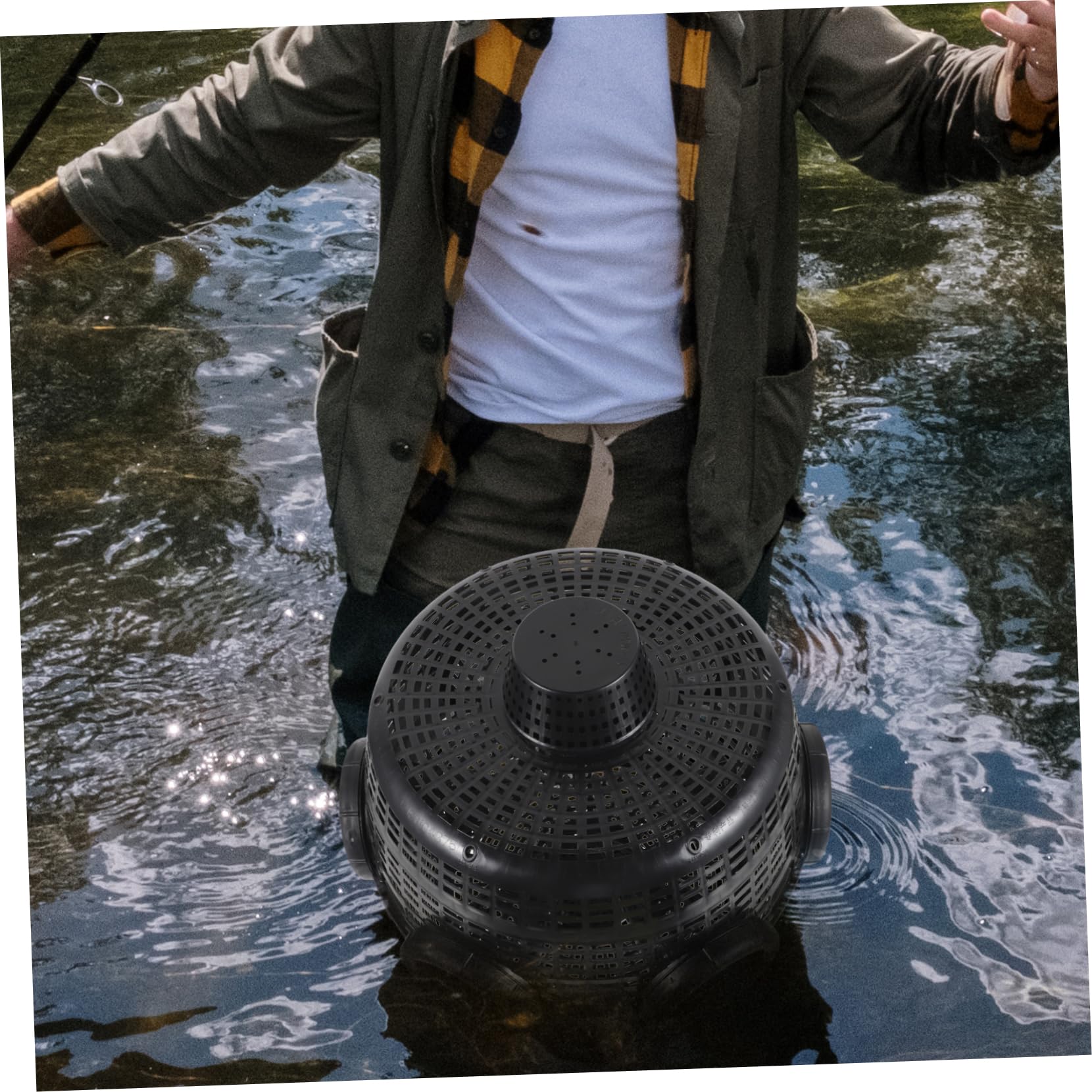 LIOOBO Fishing Trap Shrimp Trap Lobster Catching Basket Easy to Use Compact Durable Reusable for Pond River