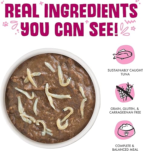 Vista 73 de Weruva Frisky Fishin' Friends - Alimento clásico para gatos, paquete variado, comida húmeda para gatos, latas de 3 onzas (paquete de 24)