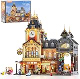 Lumibricks Town Life Train Station Modular Building Set, LED Lighted Railway Station Model Kit, Architecture Building Blocks for Adults, Collectible Display Model, 4355 PCS - 1