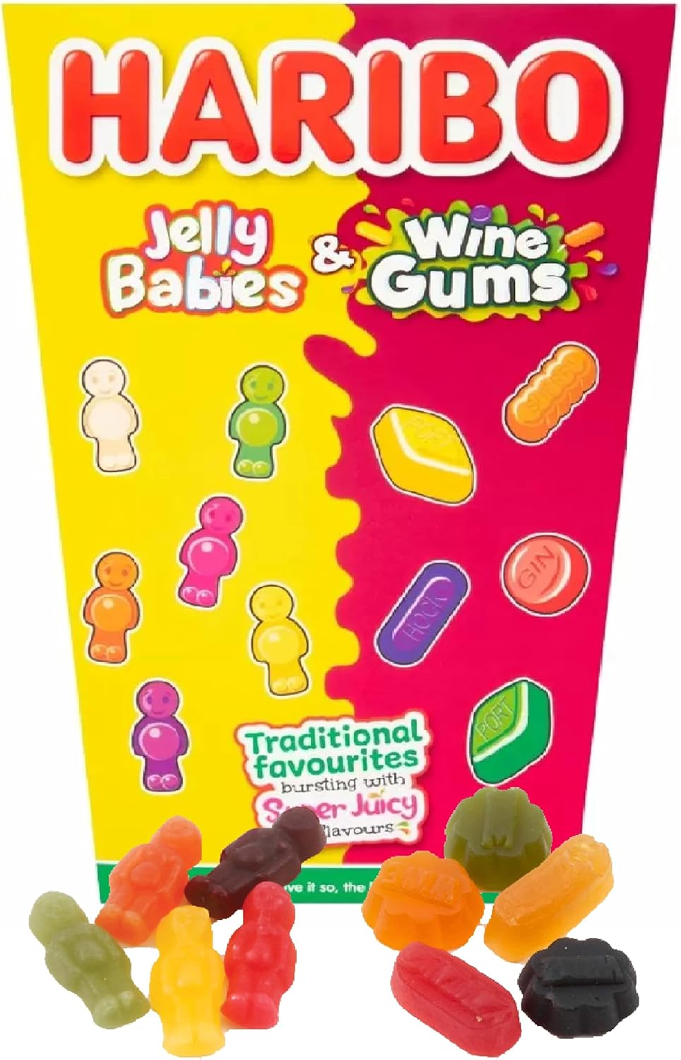 Giant Gummy Sweets Hamper Box Super Juicy Assorted Fruits Jelly