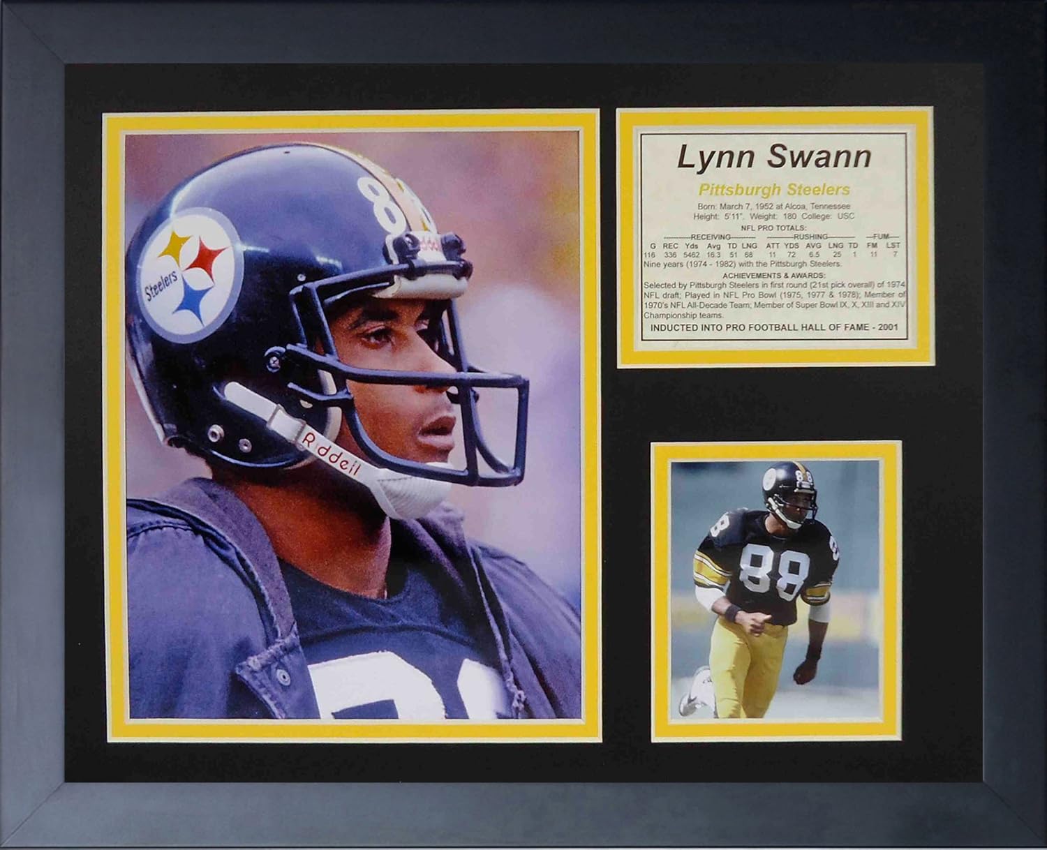 Legends Never Die "Lynn Swann Framed Photo Collage, 11 x 14-Inch, (11530U)