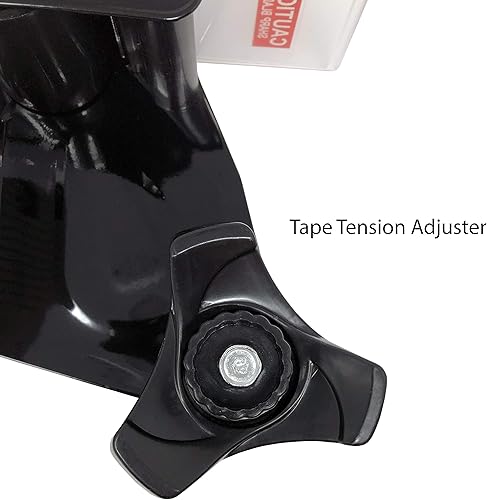 Miniatura 4 de Clipco Pistola dispensadora de cinta con cinta de embalaje incluida y mango de goma (paquete de 3) (negro y gris)