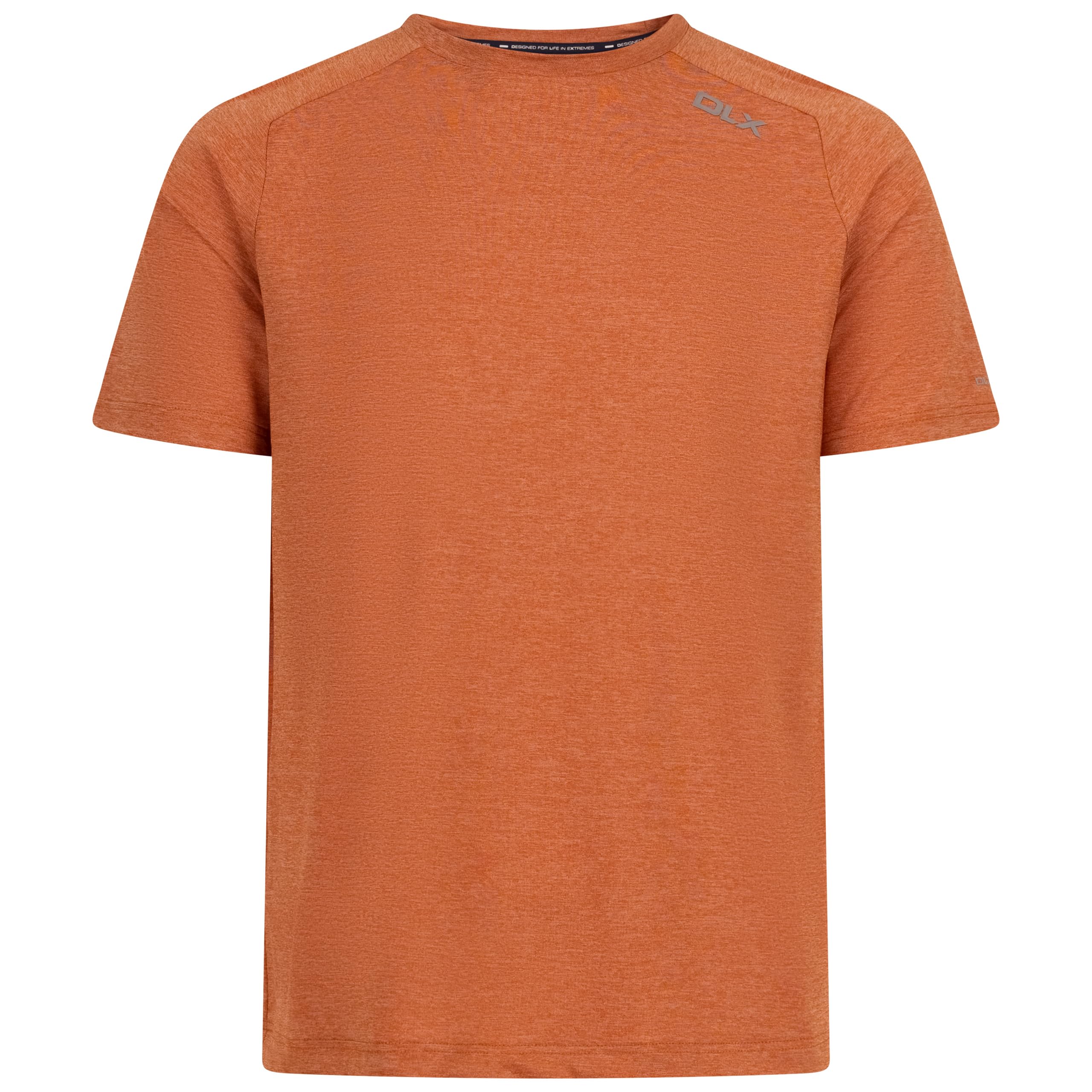 DLX Men T Shirt Conall - Antibacterial, Quick Dry, Short Sleeves, Round Neck, Reflective Printed Logo, 58% Polyamide 29% Polyester 13% Elastane
