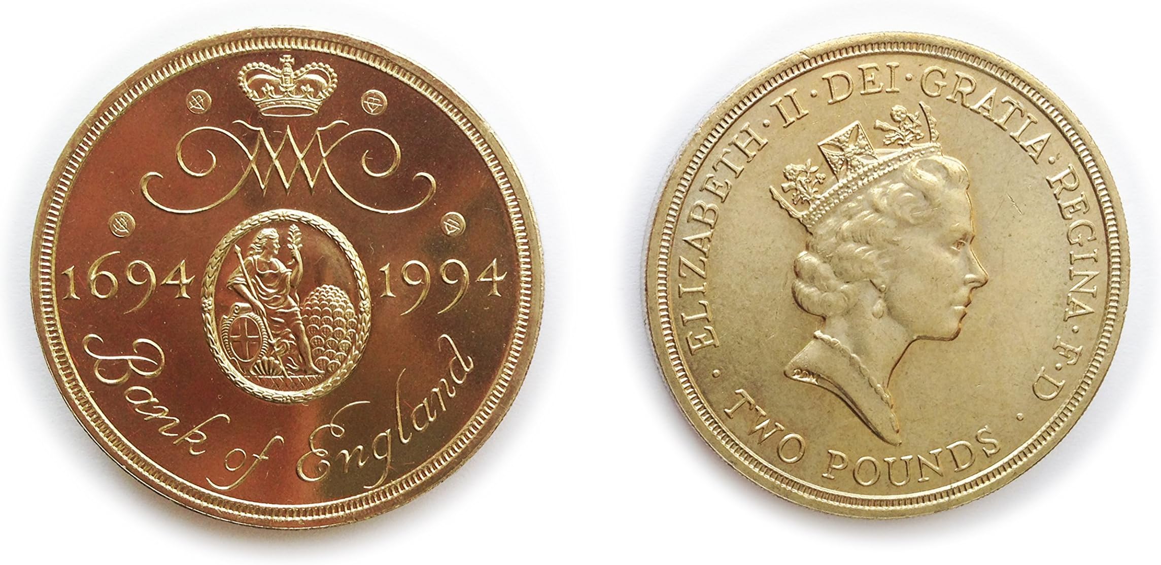 Coins for Collectors - Uncirculated British 1994 Tercentenary of The Bank of England Two Pounds £2 Coin / Great Britain