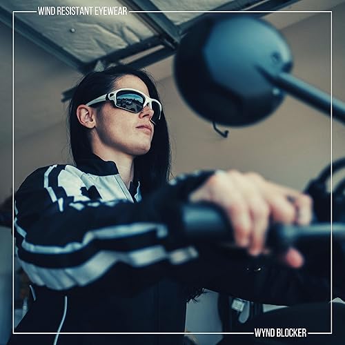 Miniatura 6 de WYND Blocker - Lentes de sol envolventes para conducir motocicletas y deportes extremos