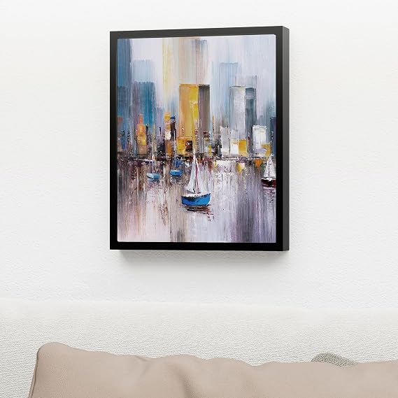 Canvas Frame 8x10 Frame for Canvas Painting Floating for 1 Deep, Black