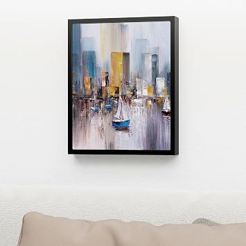 Canvas Frame 8x10 Frame for Canvas Painting Floating for 1 Deep, Black
