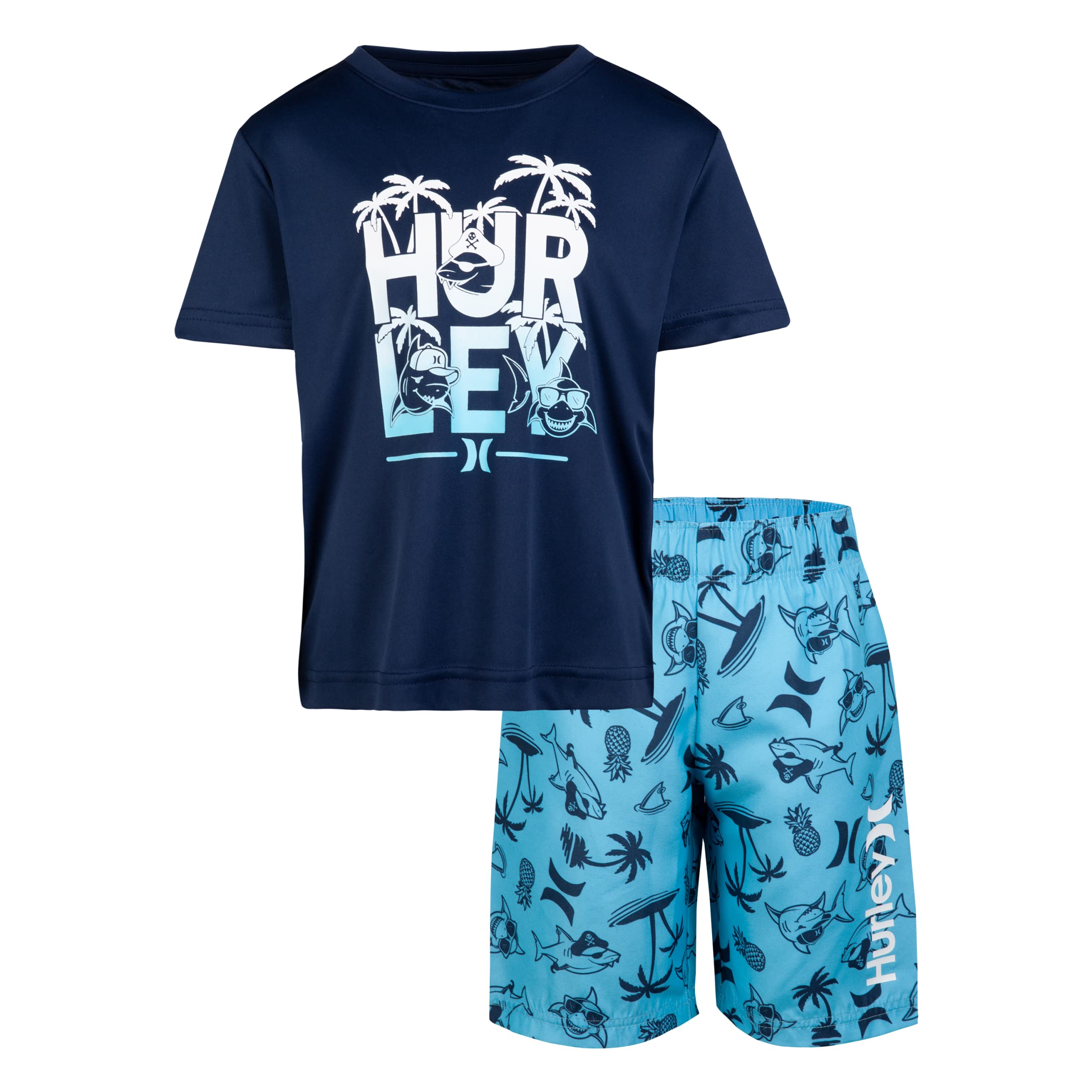 HurleyBoy's Hrlb Shark Paradise Set Swimwear Cover Up Set