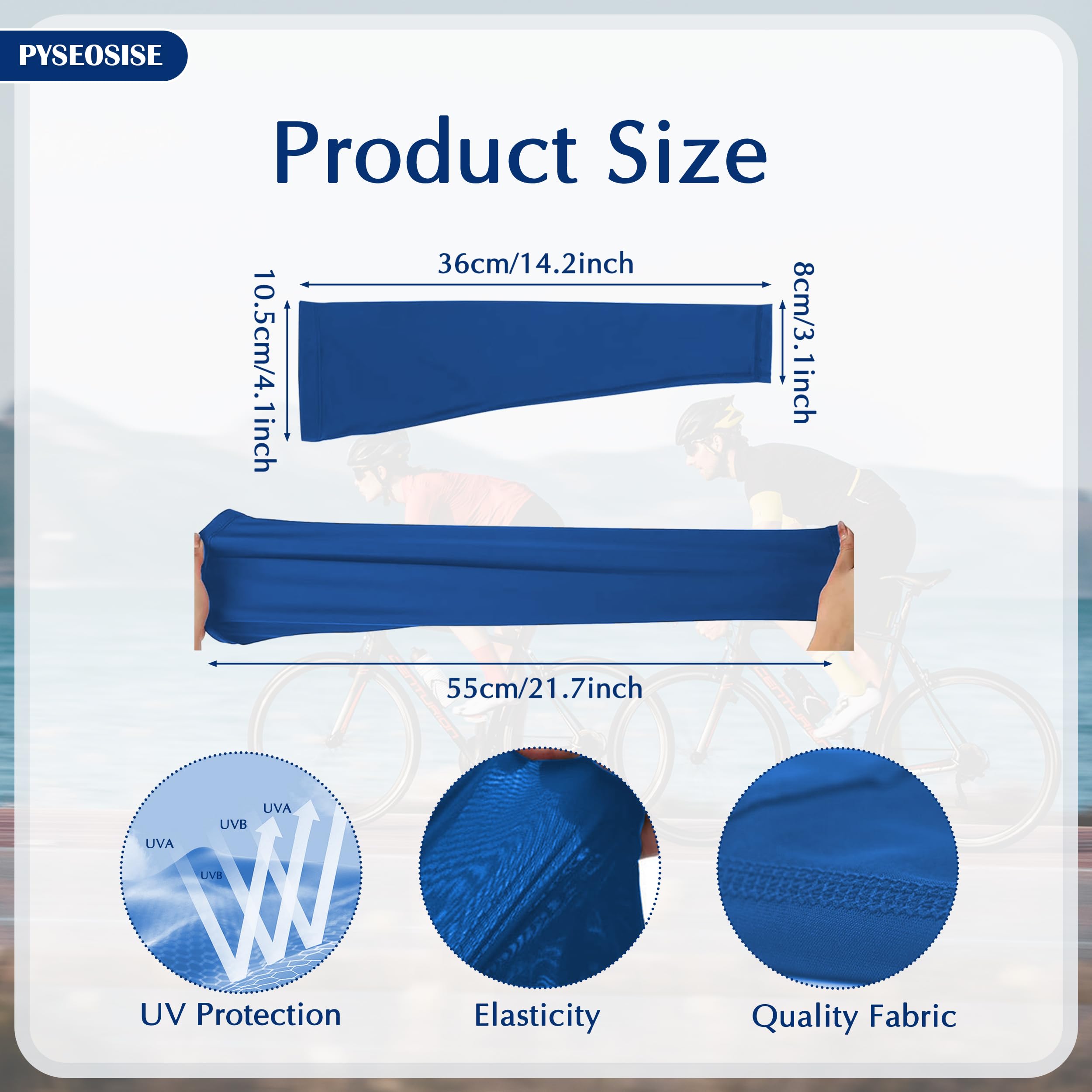 Mangas de Compresión de Longitud, 2 Pares Mangas de Pierna y 2 Pares Mangas para Brazos, Protección UV Verano Arm Sleeves Leg Sleeves para Ciclismo Correr Baloncesto Fútbol