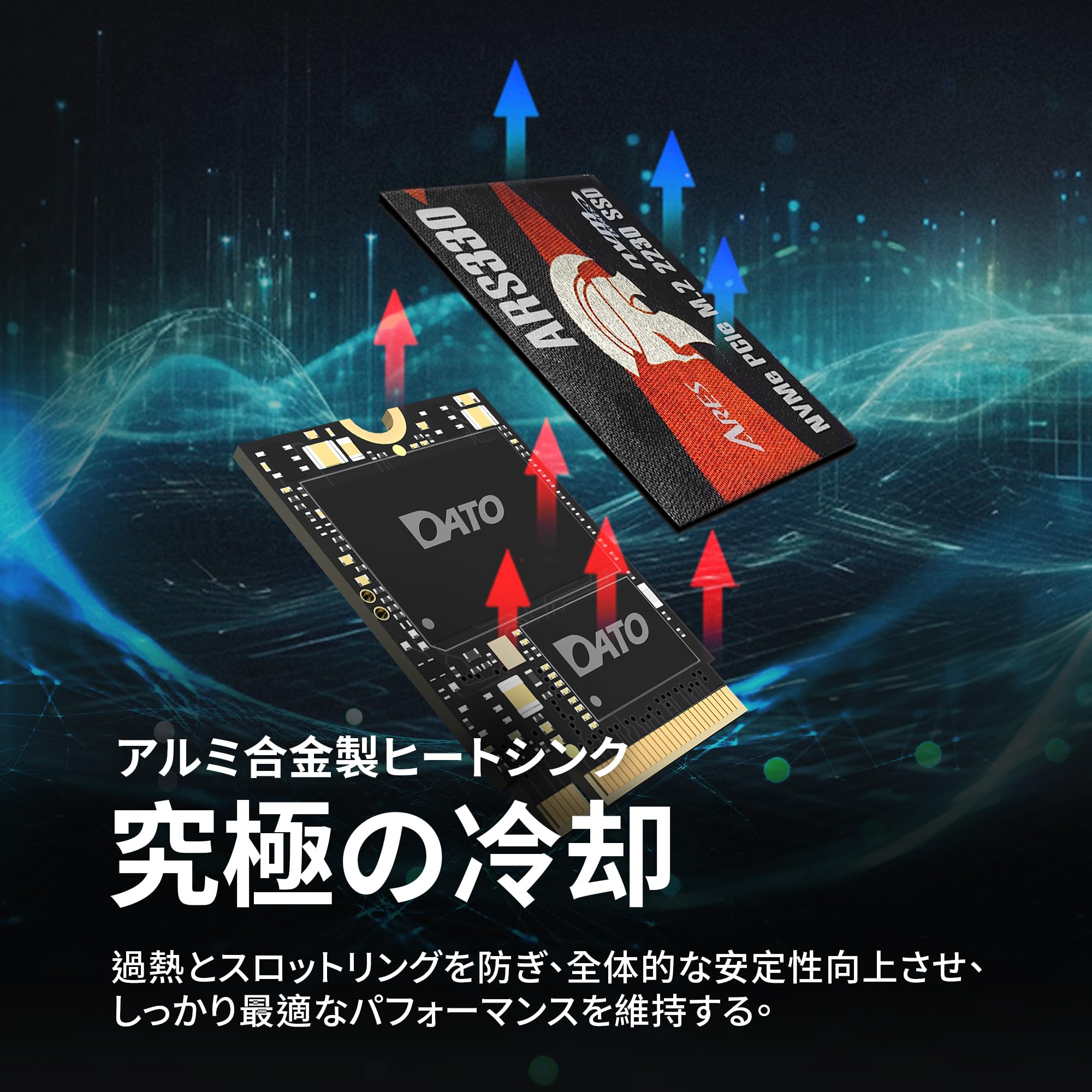 Amazon.co.jp: DATO M.2 2230 SSD PCIe 512GB Gen 3x4 NVMe Aluminum