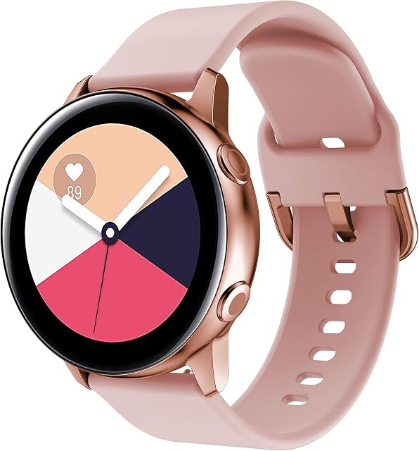 Syxinn Compatible with Strap Galaxy Watch Active/Active2 40mm/44mm/Galaxy Watch 4/4 Classic/Galaxy Watch 3 41mm Strap Band 20mm Silicone Wristband Bracelet for Galaxy Watch 42mm/Gear Sport/S2 Classic