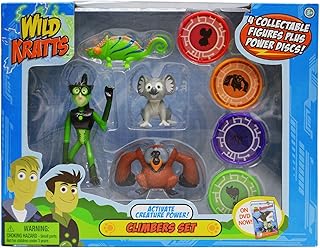 Wild Kratts Climbers Action Figure Toys, 4-Pack - Activate Creature Power - Officially Licensed - Collectible Figures & Discs - Set of 4 - Great Gift for Kids - Ages 3+