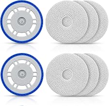 6 Microfibre Mop Pads & 2 Replacement Holders for Ecovacs Deebot T30 Pro | Suitable for T30s/T30s Pro/N30 series/Yeedi M12 Pro+, washable and reusable, perfect fit, strong cleaning power