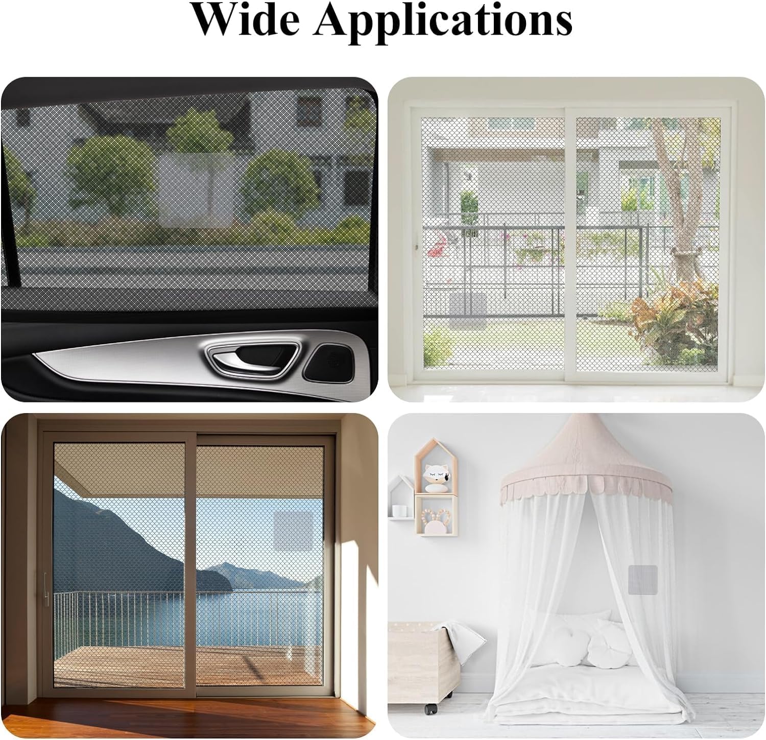 Window Screen Repair Tap, Strong Adhesive & Waterproof Window Mosquito net Covering Mesh Tape for Door Tears Holes Screen Patch Repair (200Cm X 5CM) — Amazon image 8