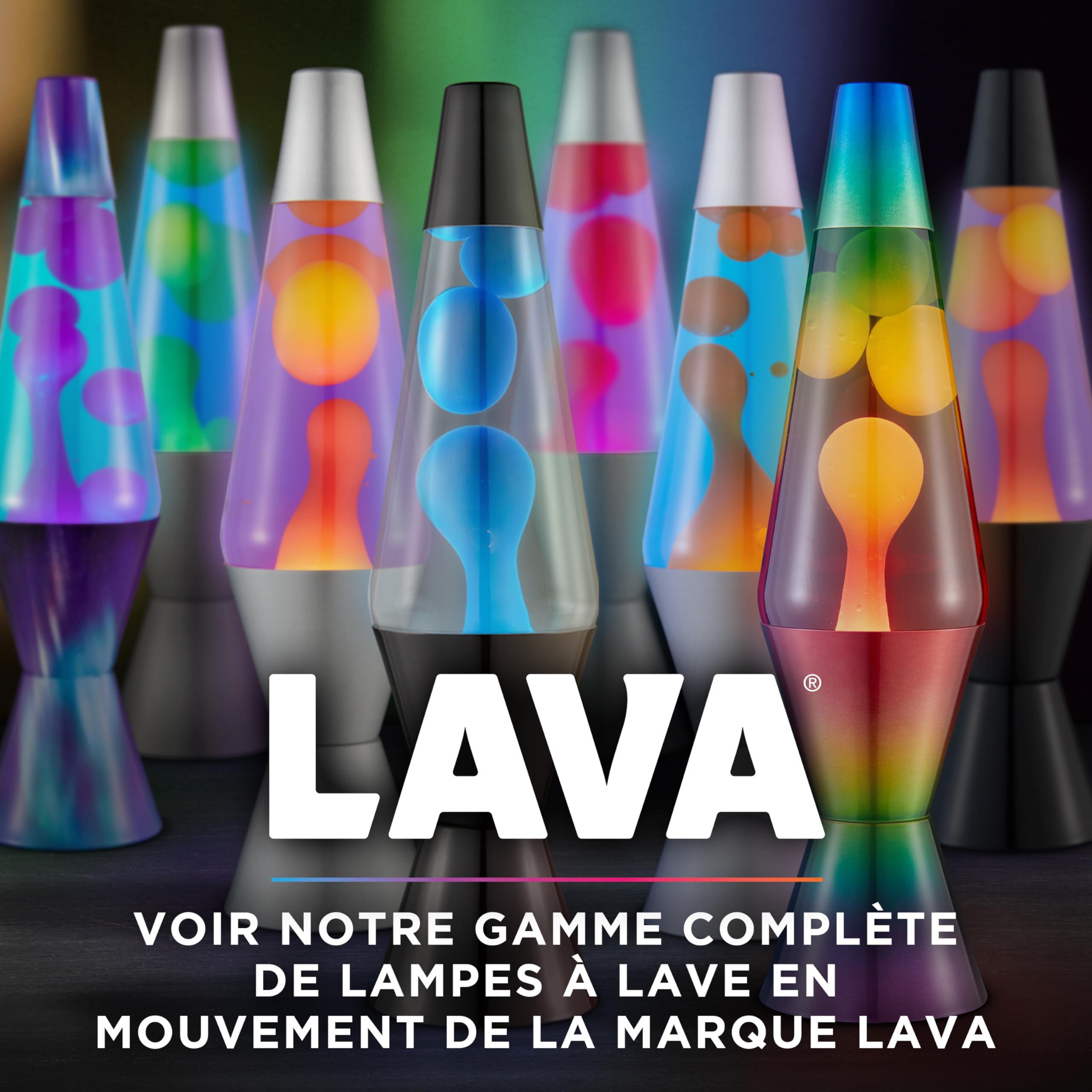 LAVA® - Lámpara Lava 2121, cera rosa, líquido morado, base y tapa plateados, original de 14,5 pulgadas. Lámpara de movimiento marca LAVA®