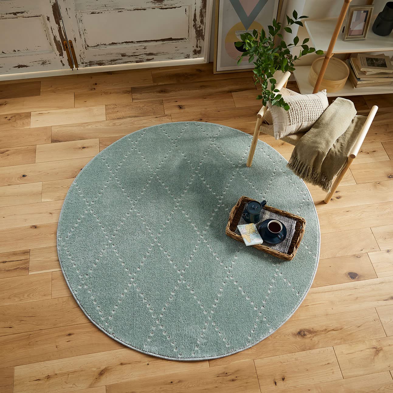 Amazon｜スミノエ(Suminoe) ラグ ベージュ 円形 150×150cm 洗える 滑り