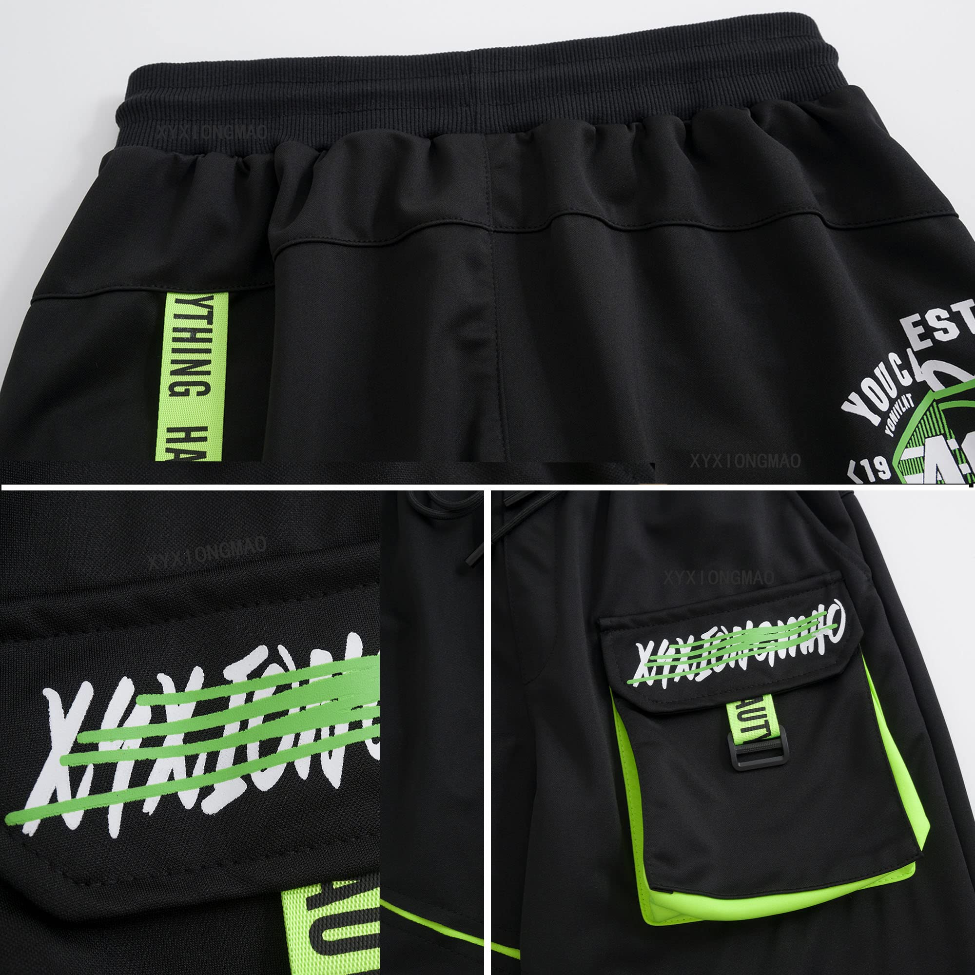 XYXIONGMAO Techwear Cargo Tactical Hip Hop Harem Streetwear Pantaloni Allentati Casual Tuta Sportiva Funzionale