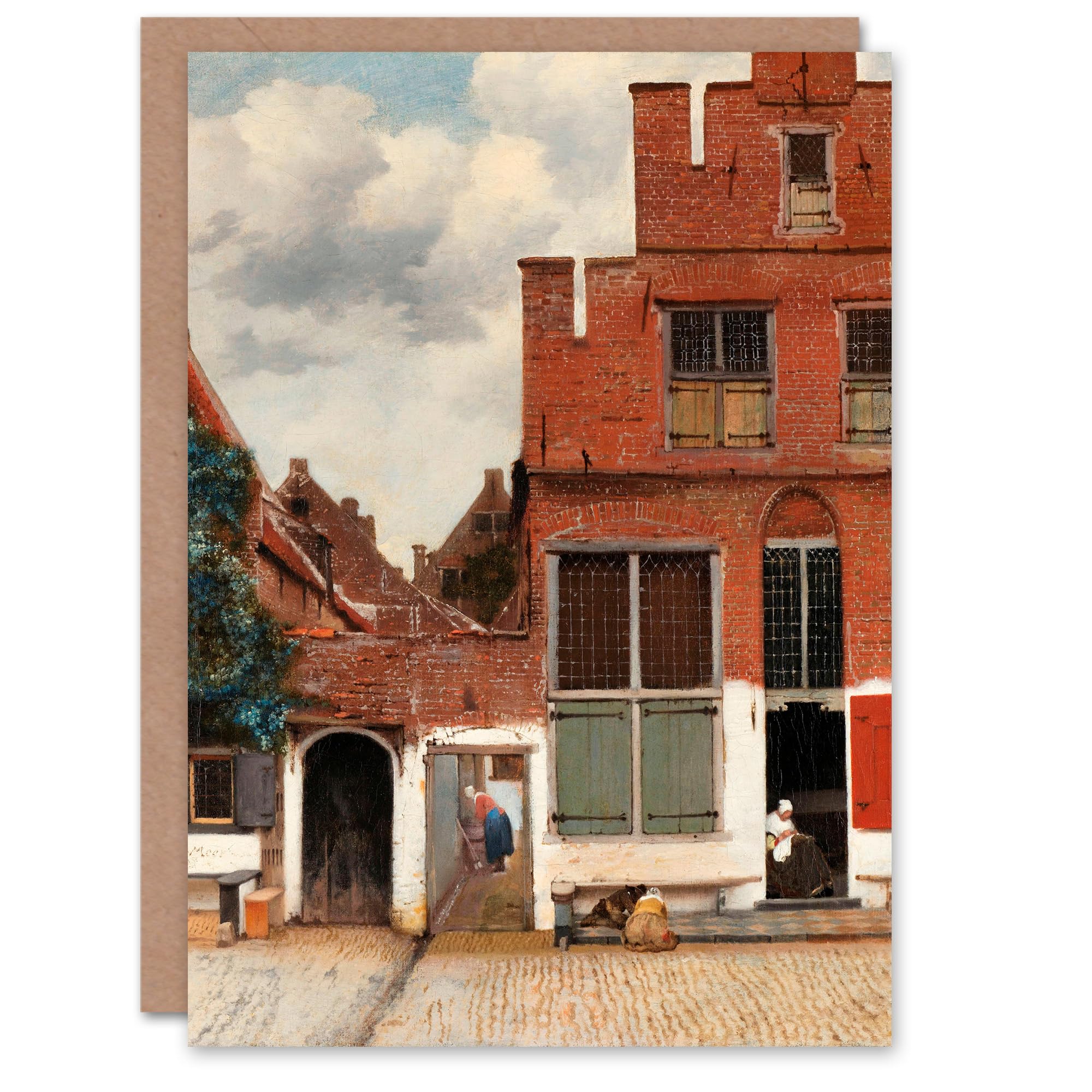 Artery8 Johannes Vermeer Art Card The Little Street Facades