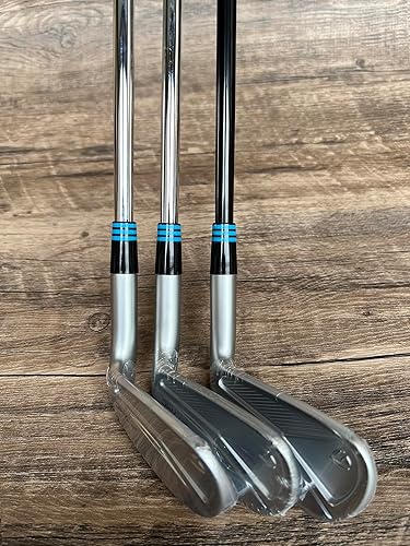 Miniatura 66 de SummerHouse Casquillos de hierro de golf multianillo compatibles con eje de acero cónico de 0.355 '' y eje paralelo de 0.370 '' Verde con 4 blancos