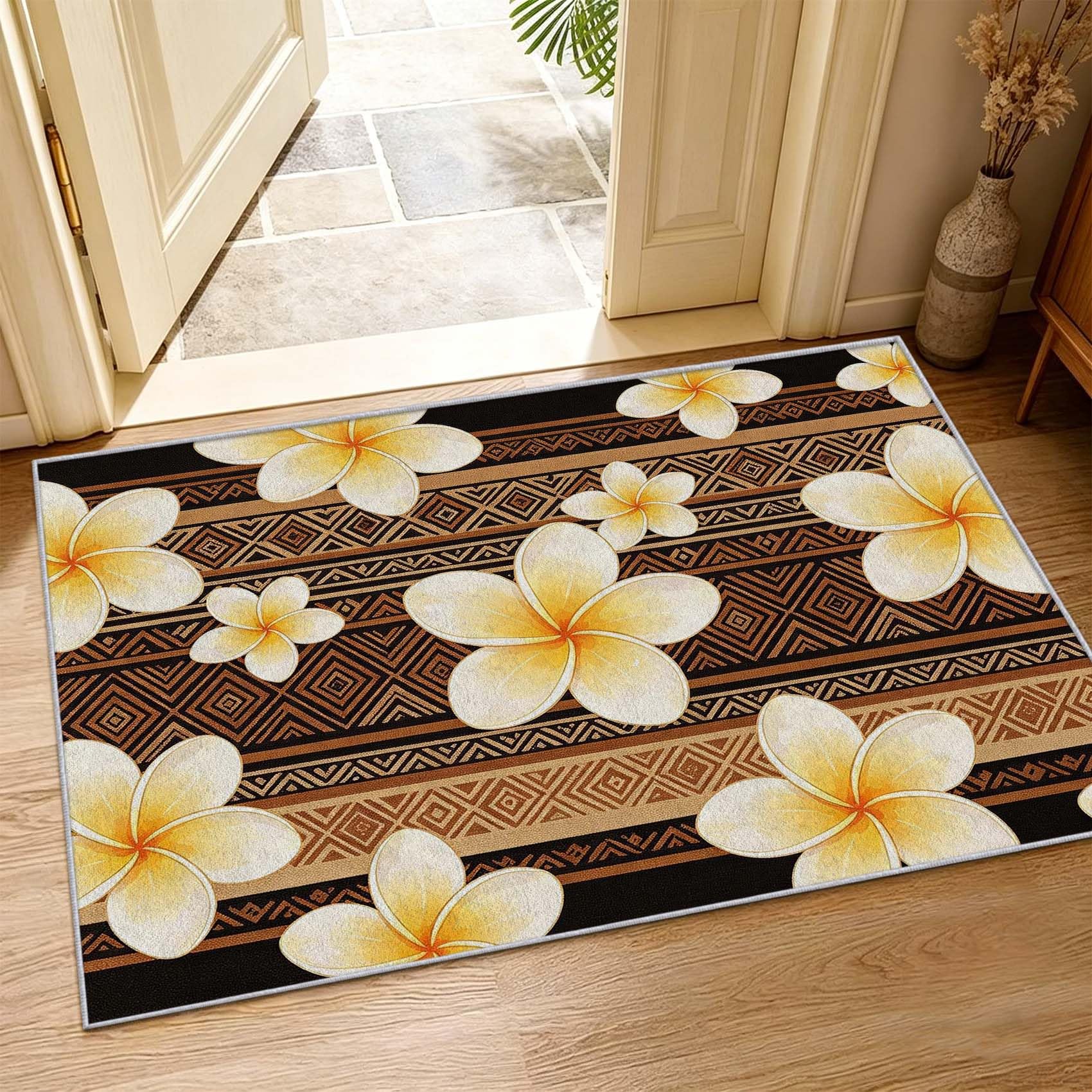 Tapis Salon 160x230cm Géométrie Exotique Impression HD 3D