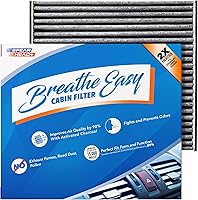 Vista 55 de Filtro de cabina AC y calefactor de defensa contra olores Breathe Easy de Spearhead, se ajusta como OEM, hasta un 25% más duradero con carbón