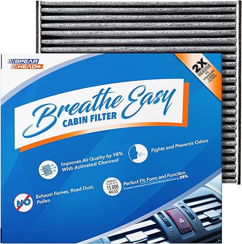 Miniatura 64 de Spearhead Odor Defense Breathe Easy - Filtro de cabina para AC y calentador Compatible con 300 2011-23, Challenger 2011-23, Charger 2011-23 como