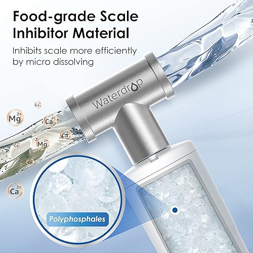Miniatura 2 de Waterdrop AP431 AP430SS Filtro inhibidor de báscula para toda la casa, sistema de suavizador de calentador, evita la acumulación de incrustaciones