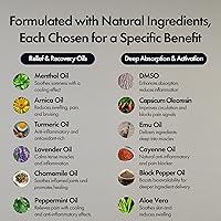 Vista 5 de Crema para aliviar el dolor, tópico de acción rápida para molestias musculares, articulares y nerviosas, fórmula de absorción profunda y duradera
