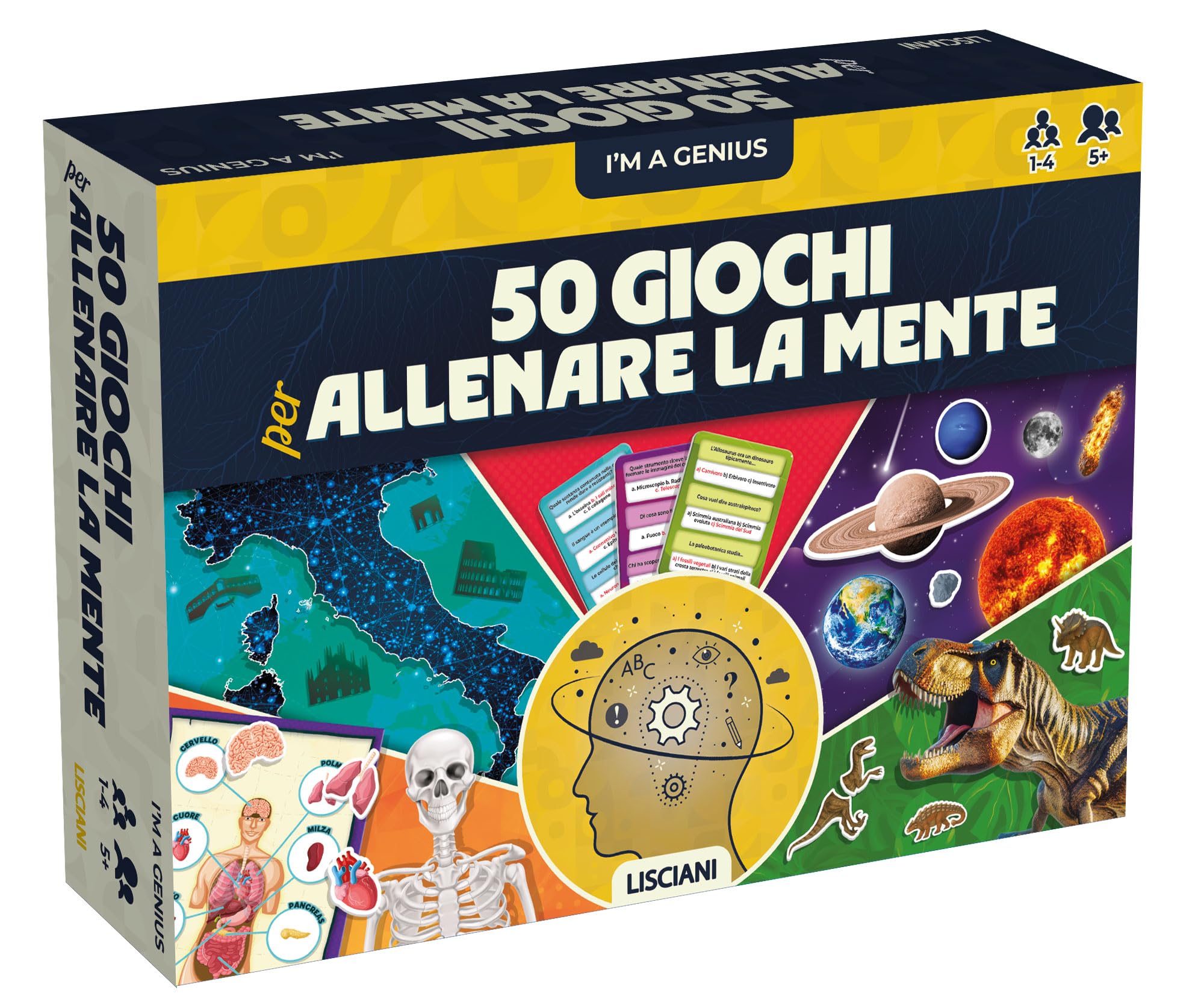 Lisciani Giochi - I'm a Genius 50 Giochi per allenare la mente