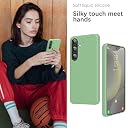 YATWIN Silicone Back Case for Samsung Galaxy S24 Plus, Soft-Touch Phone Back Cover for Samsung Galaxy S24 Plus - Mint Green gallery image