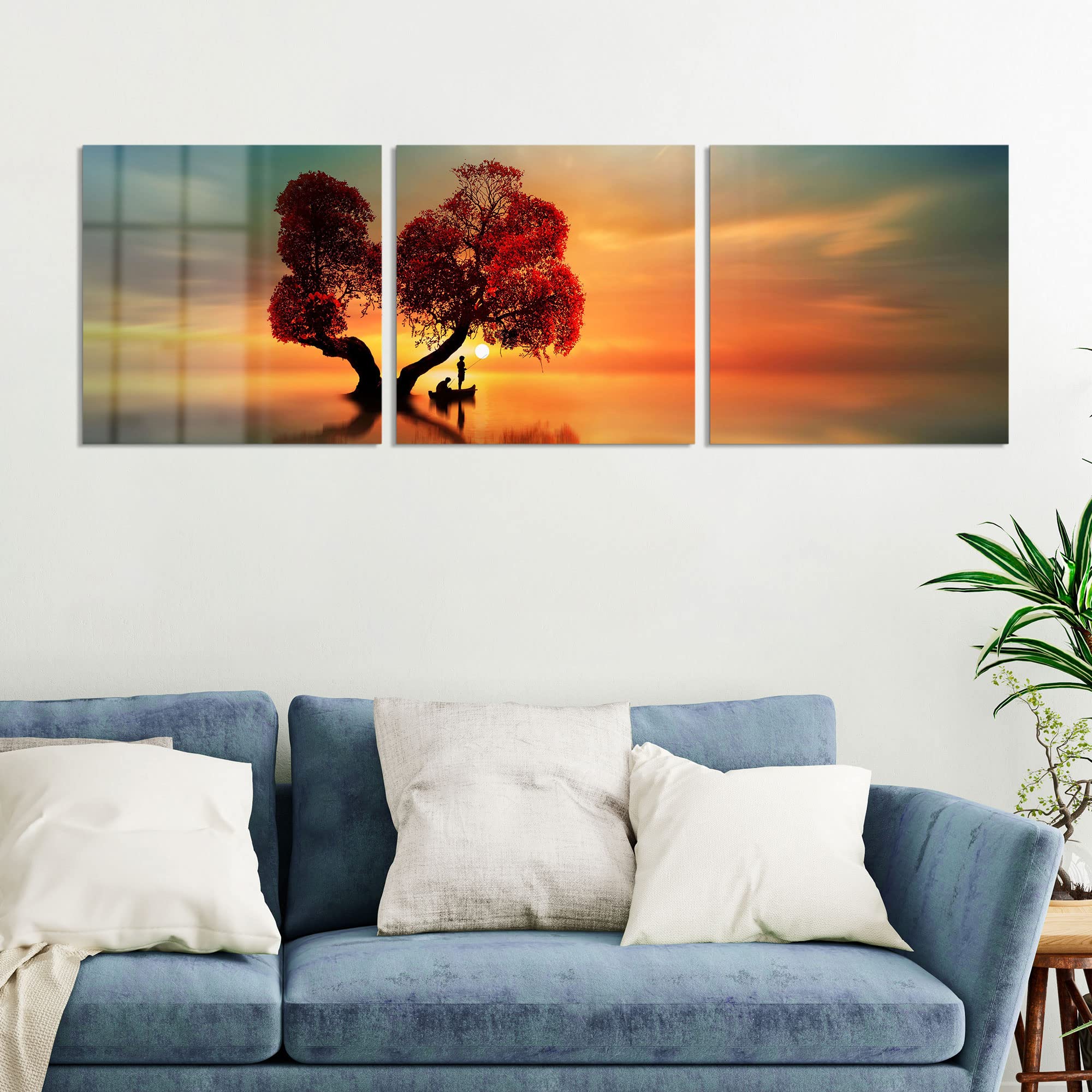 Noir Blanc Mer Bateau Peintures Mur Toile Affiches et Gravures Mur Art