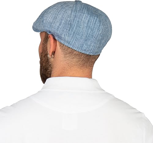 Miniatura 4 de Gorra de verano de algodón de 8 paneles para hombres y mujeres, sombrero clásico de panadero vintage
