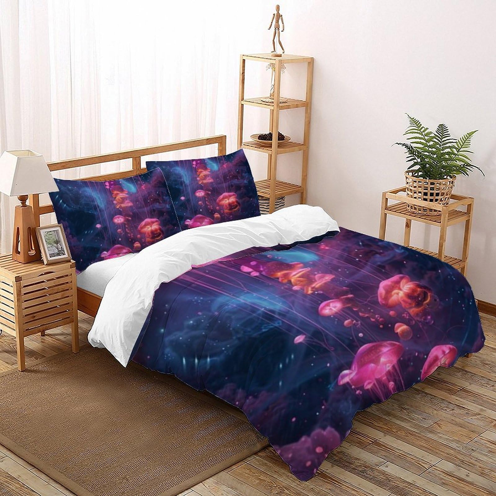 Housse de couette 220x240cm sous les étoiles pour chambre d'enfant