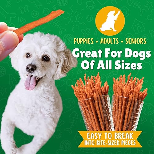 Miniatura 3 de Lucky Premium Treats Pajitas de batata  Golosinas de perro de un solo ingrediente para entrenamiento  Golosinas para perros fabricadas en Estados