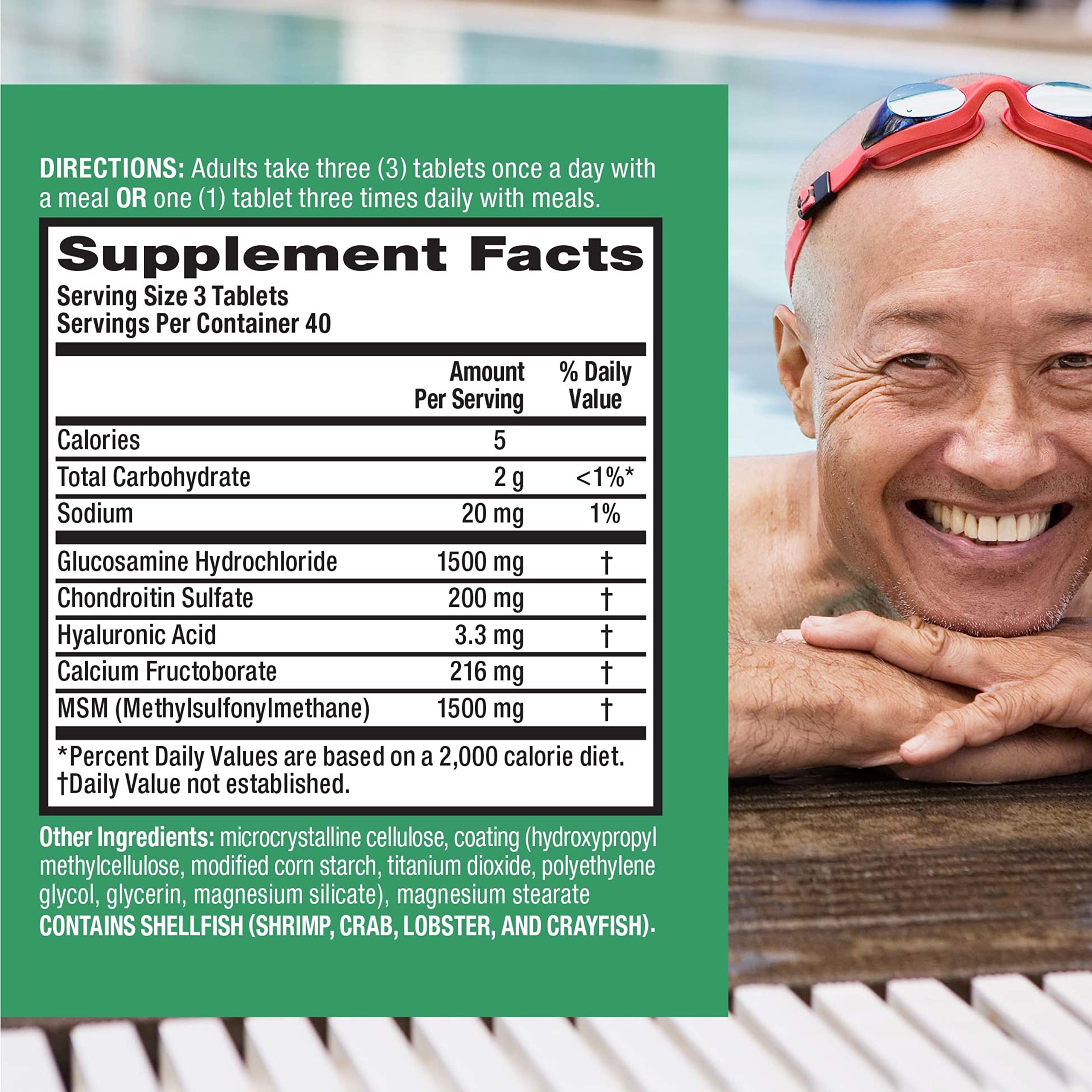 Buy Move Free MSM 1500mg (per serving) + Glucosamine & Chondroitin