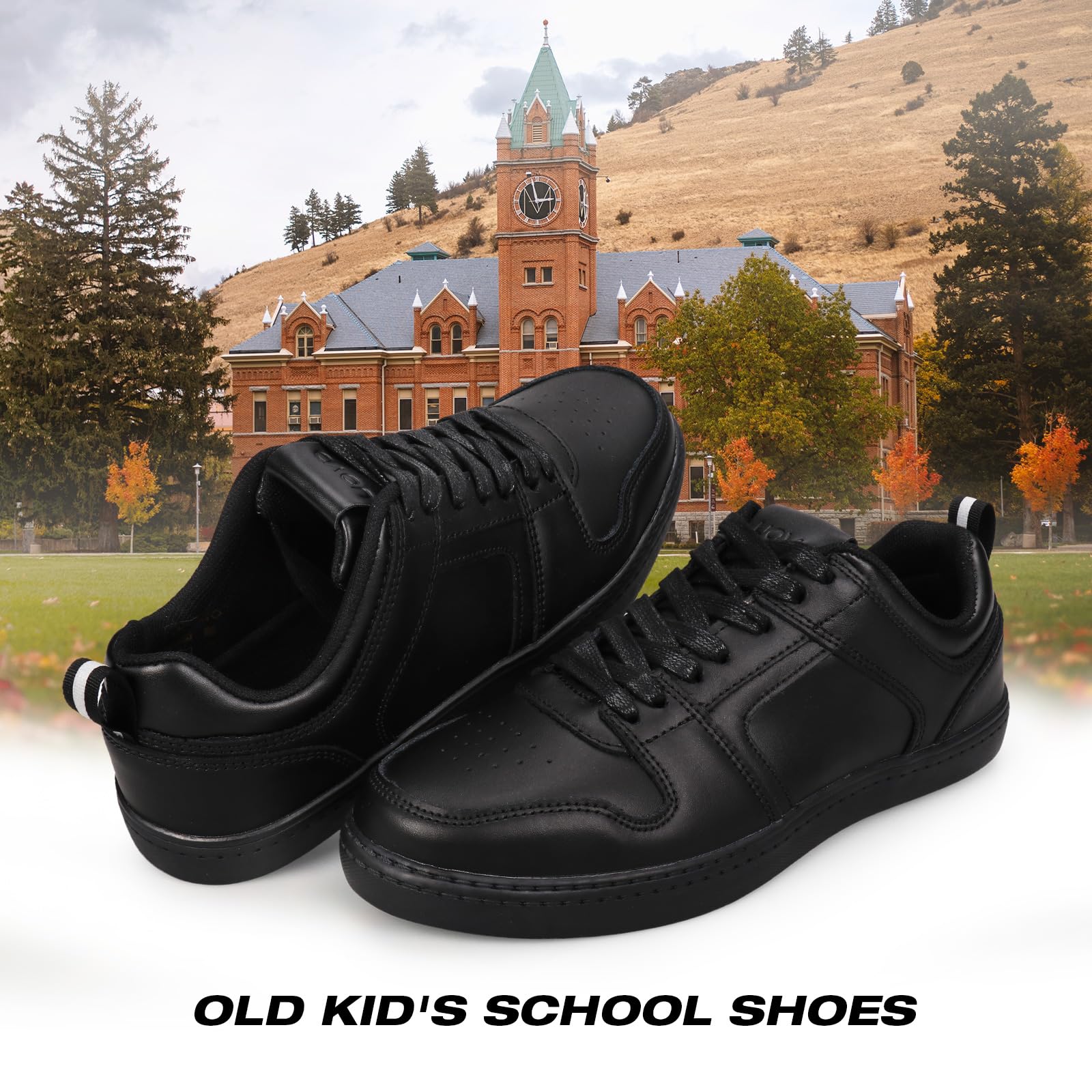 UOVO Zapatos Casuales Hombre — Transpirables, Suela Antideslizante y Plantilla amortiguada — Estilo Zapatos de Cuero/Zapatillas Deportivas, Tallas 44