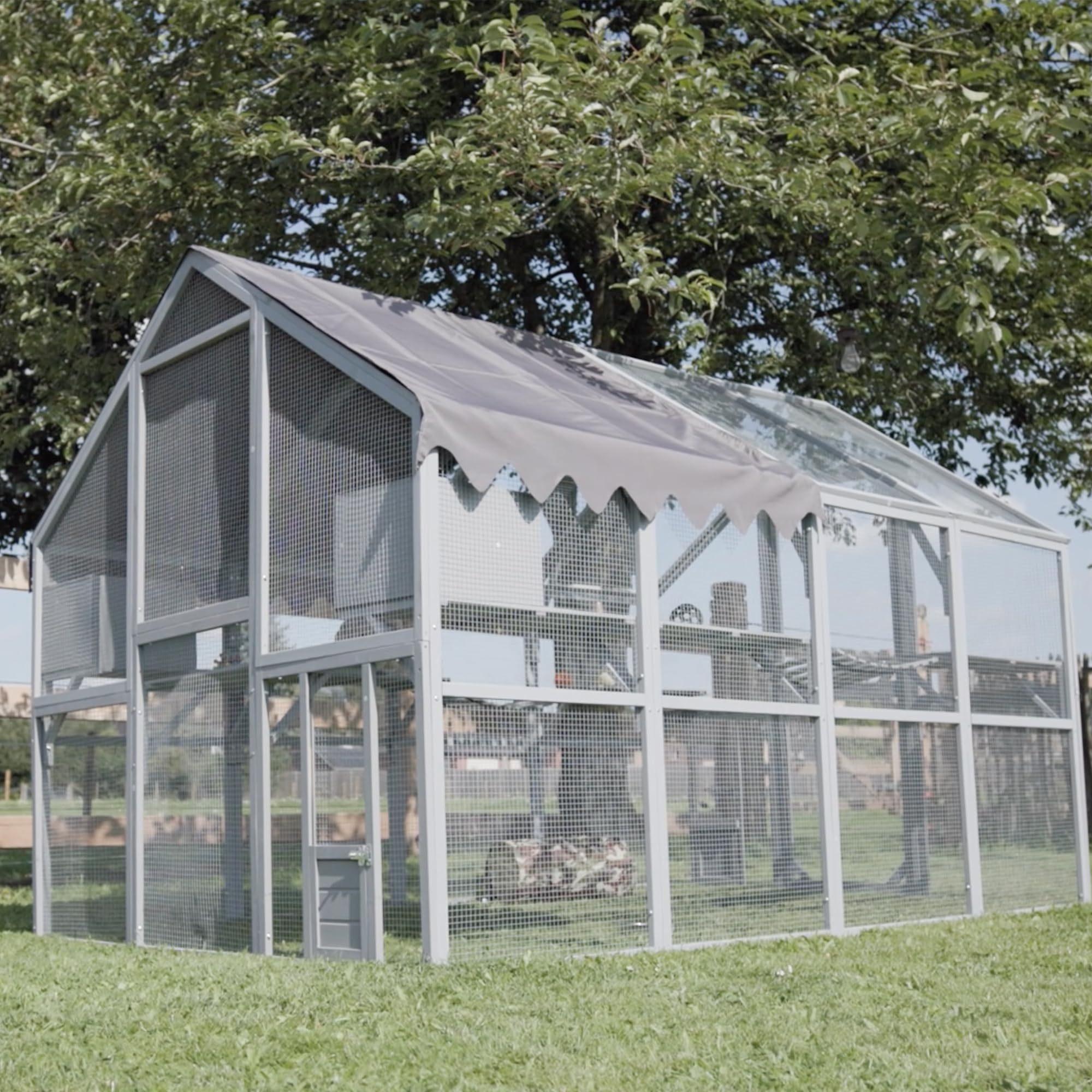 MaxxPet Grande Gabbia - Gatti - Voliera per gatti - Alloggiamenti per gatti - 280x188x188 cm