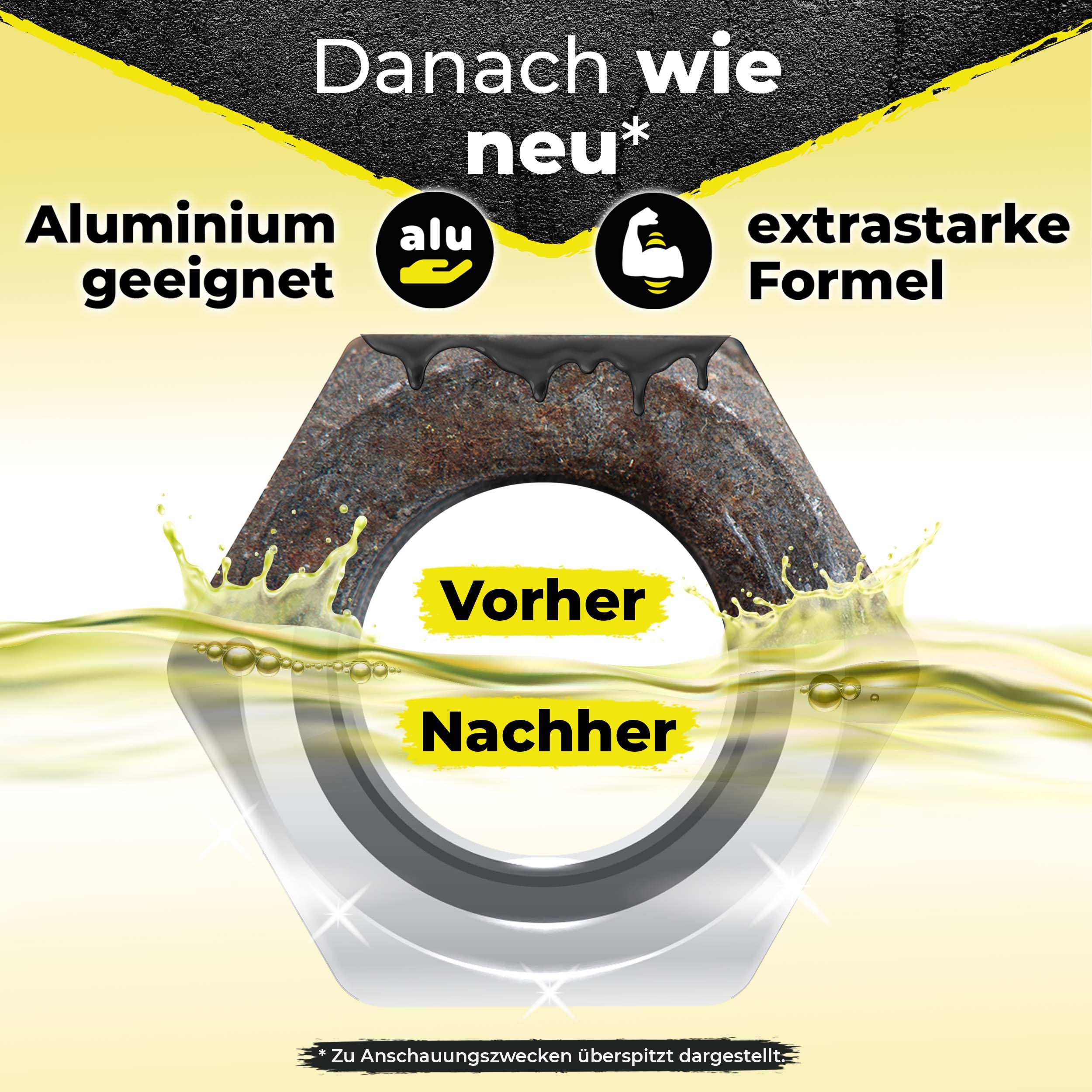 Ultraschall Reiniger Werkstatt, Konzentrat, Vergaser, Reinigung von Autoteile, Werkstatt im Ultraschallgerät (1 Liter)