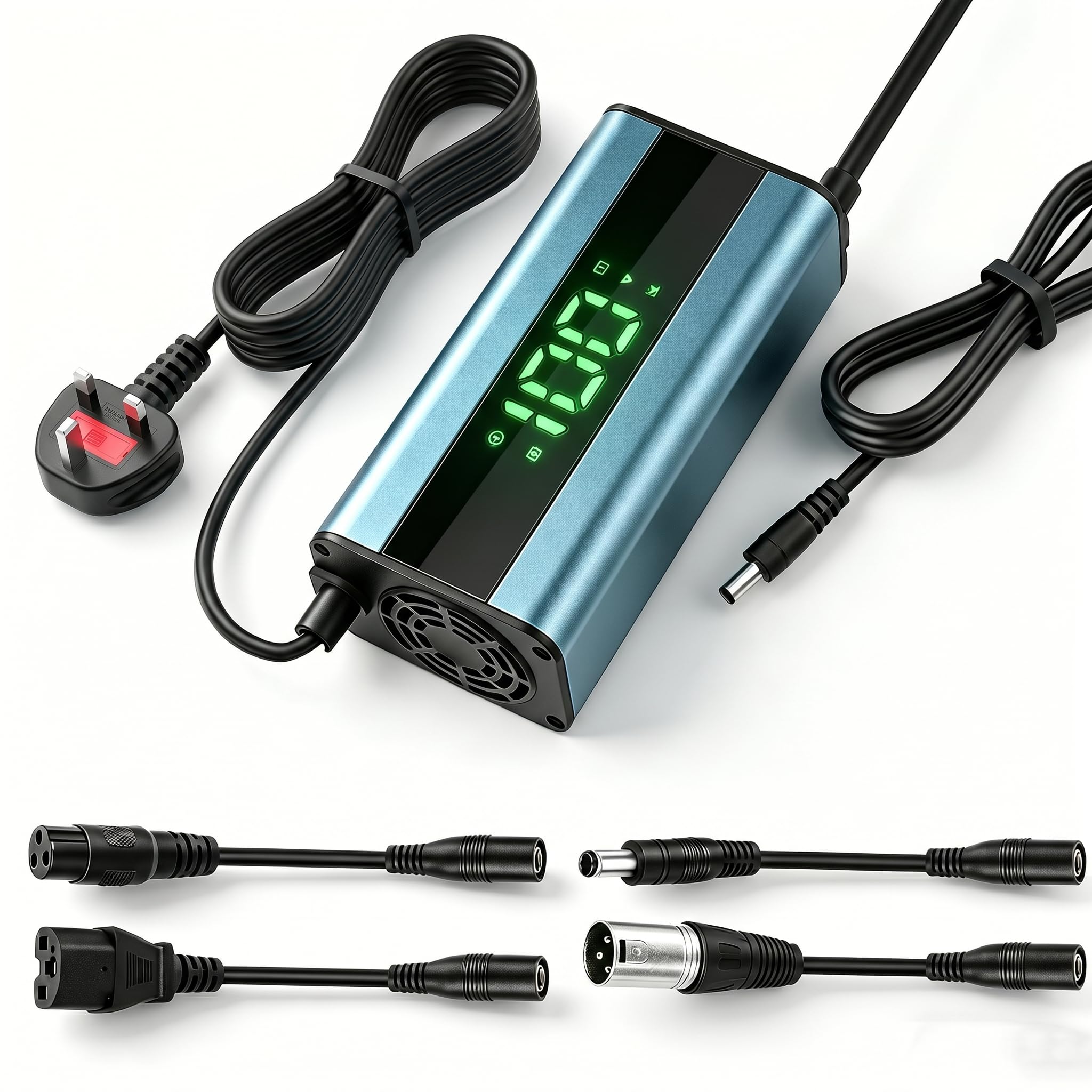 UMIQI SGS Certified 54.6V 2A Electric Scooter Charger, ED Charging Display