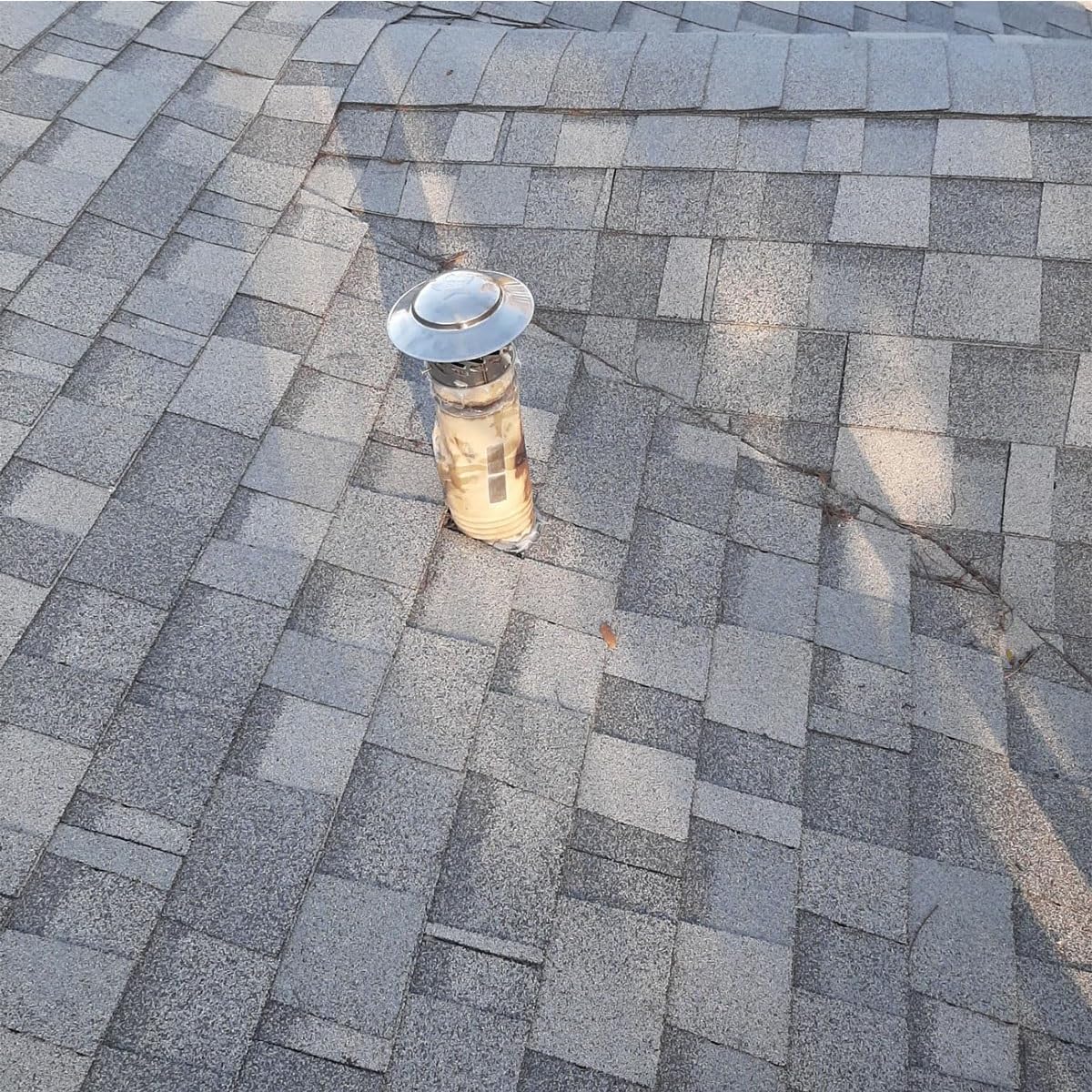 Tapa de chimenea de acero inoxidable 304 con malla, cubierta de ventilación, tapa de lluvia con parte superior cónica para tubo de estufa, tapa de chimenea resistente a la intemperie, protección