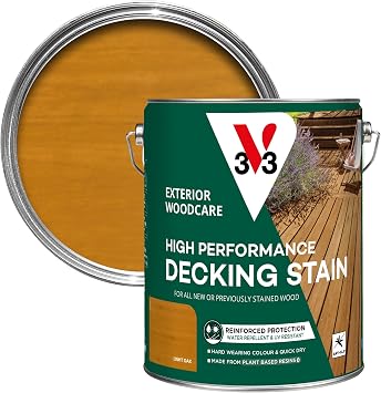 V33 High Performance Decking Stain, Light Oak, 5L