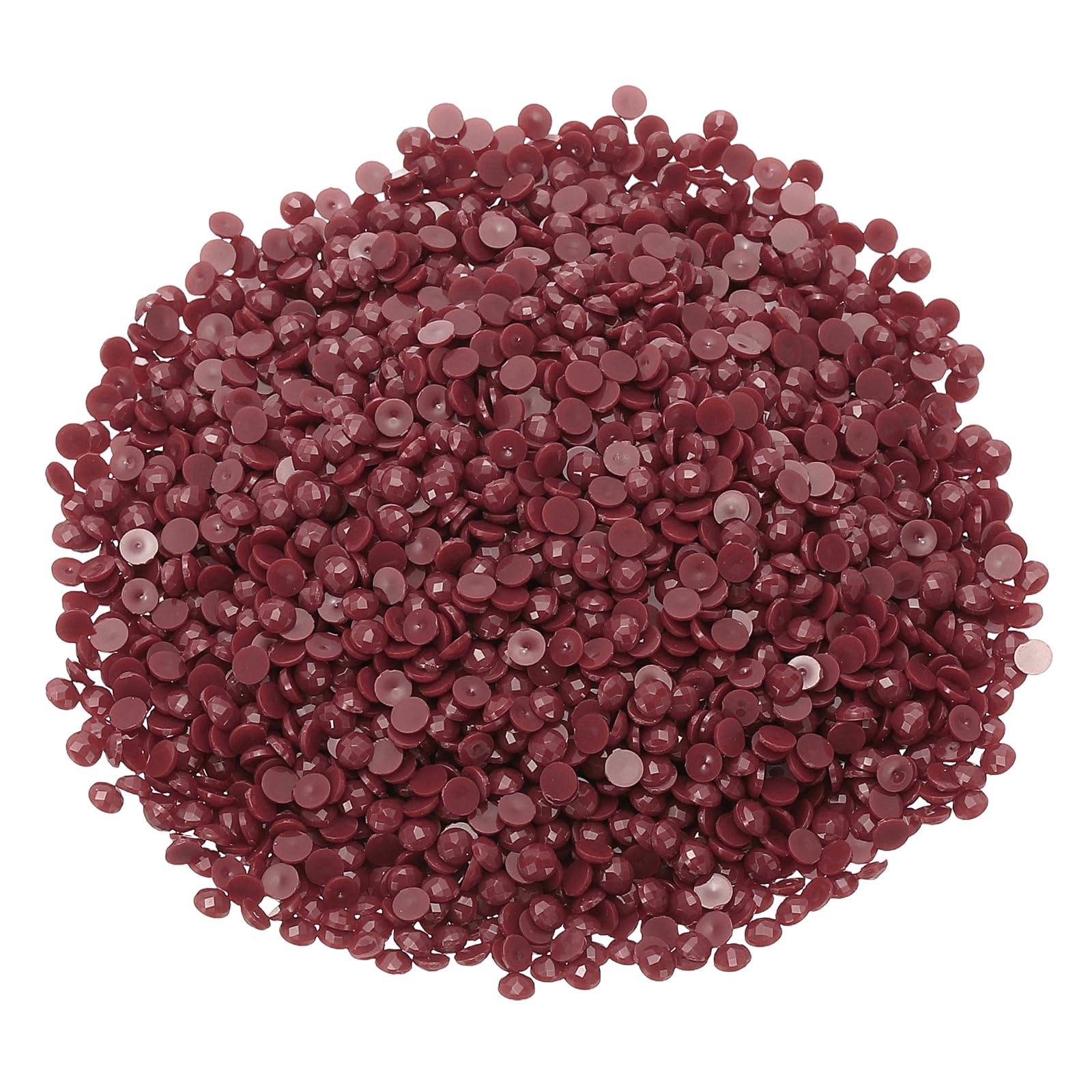PATIKIL 6000 Pcs Diamond Art Painting Replacement Beads, Resin Crystal Painting Rhinestones, Diamond Art Accessories for Nails Crafts DIY Makeup, Dark Red Brown